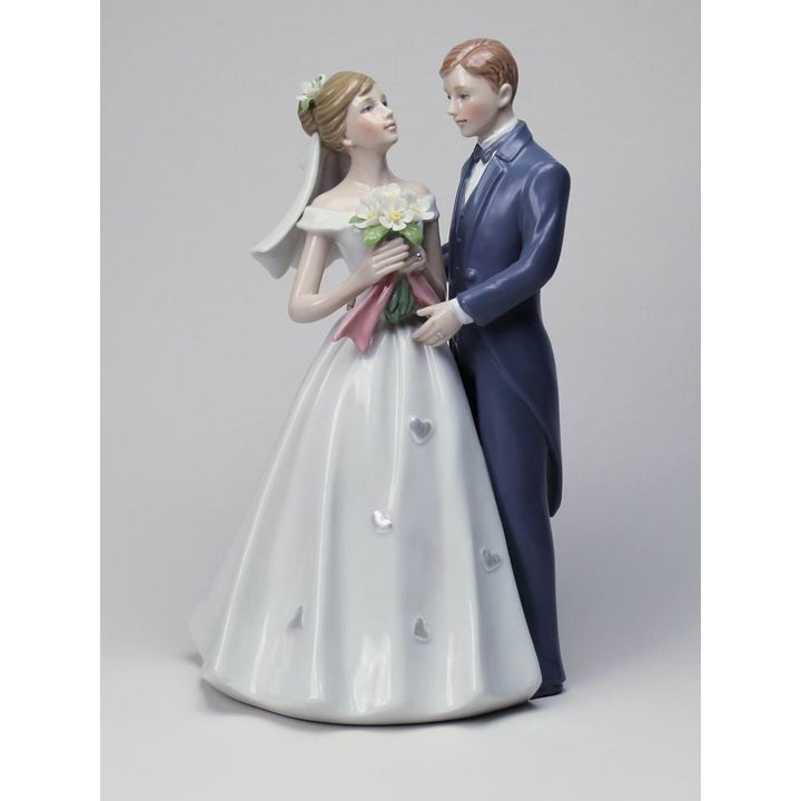 Ceramic Classic Bride and Groom Figurine Wedding D cor Wedding Favor Anniversary D cor Home D cor Image 3