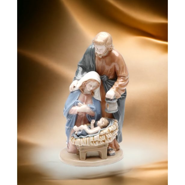 Holy Family Figurine 6.25 Inch Resin Sculpture Gift Collectible Image 2