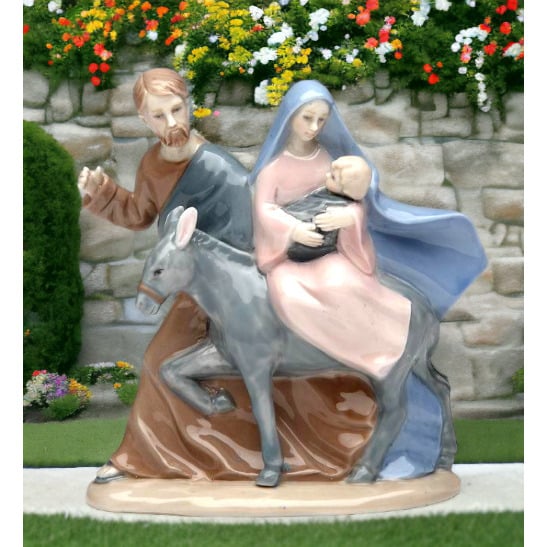 The Holy Familys Journey Figurine 3.875 x 2.125 x 4.125 Inch Image 1