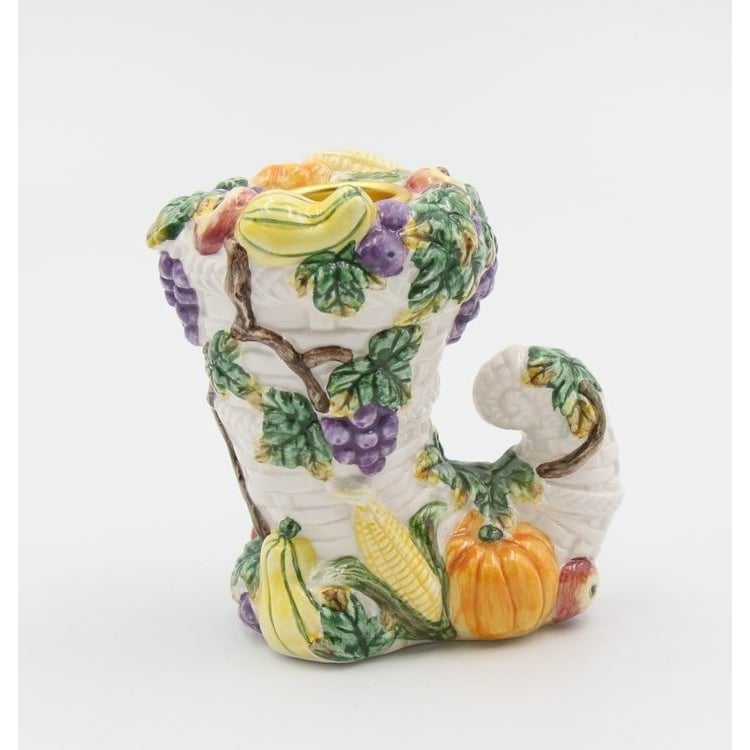 Ceramic Fall Harvest Candle Holder Home D cor  Farmhouse Kitchen D cor Fall D cor Thanksgiving D cor Image 3