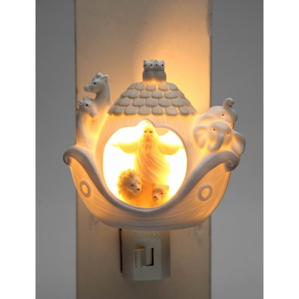 Noah Ark Plug-In Night Light 3.75 x 2.375 x 3.375 inches Kids Room Decor Image 3