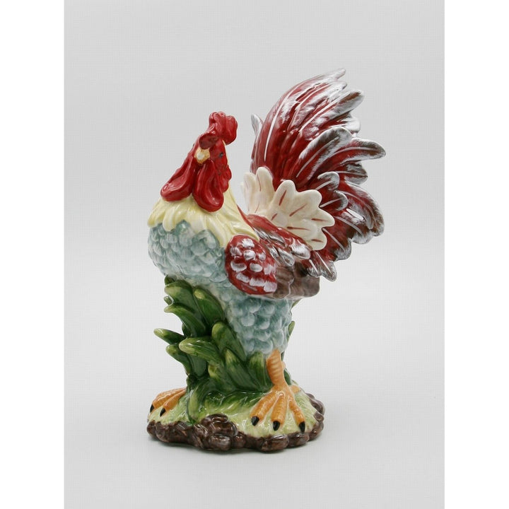 Ceramic Red Rooster Statue Home D cor  Kitchen D cor Farmhouse D cor, Image 3