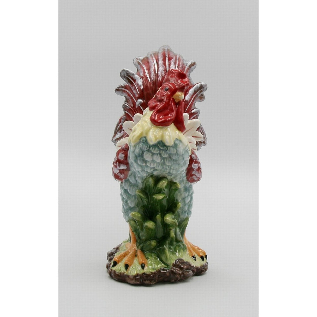 Ceramic Red Rooster Statue Home D cor  Kitchen D cor Farmhouse D cor, Image 4