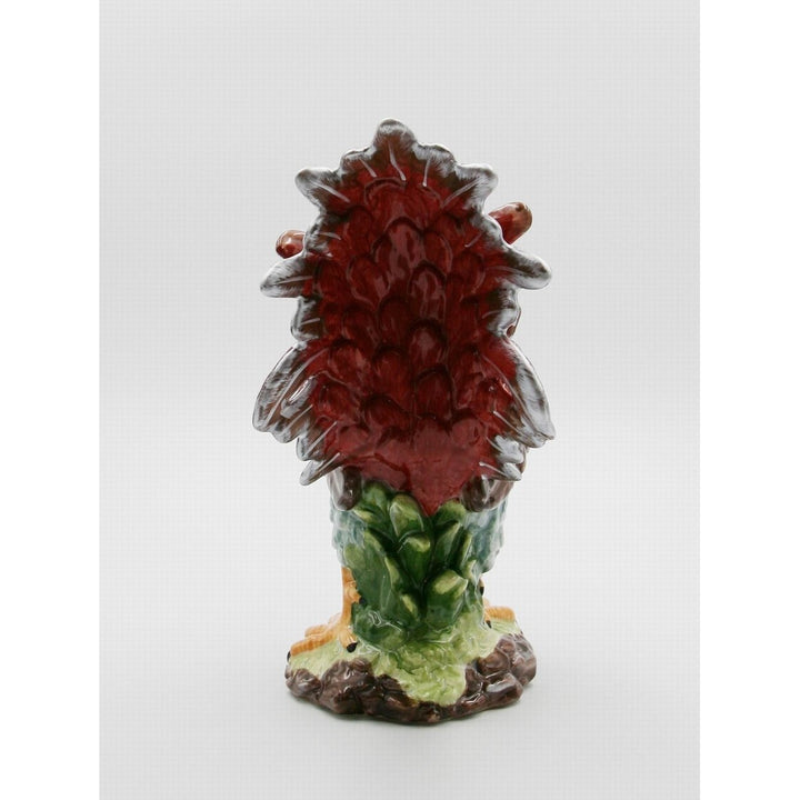 Ceramic Red Rooster Statue Home D cor  Kitchen D cor Farmhouse D cor, Image 4