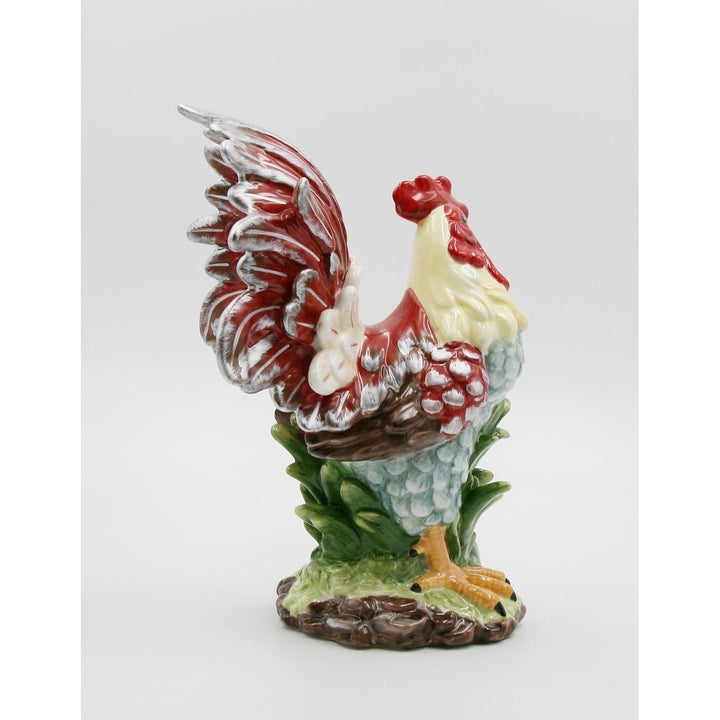 Ceramic Red Rooster Statue Home D cor  Kitchen D cor Farmhouse D cor, Image 6