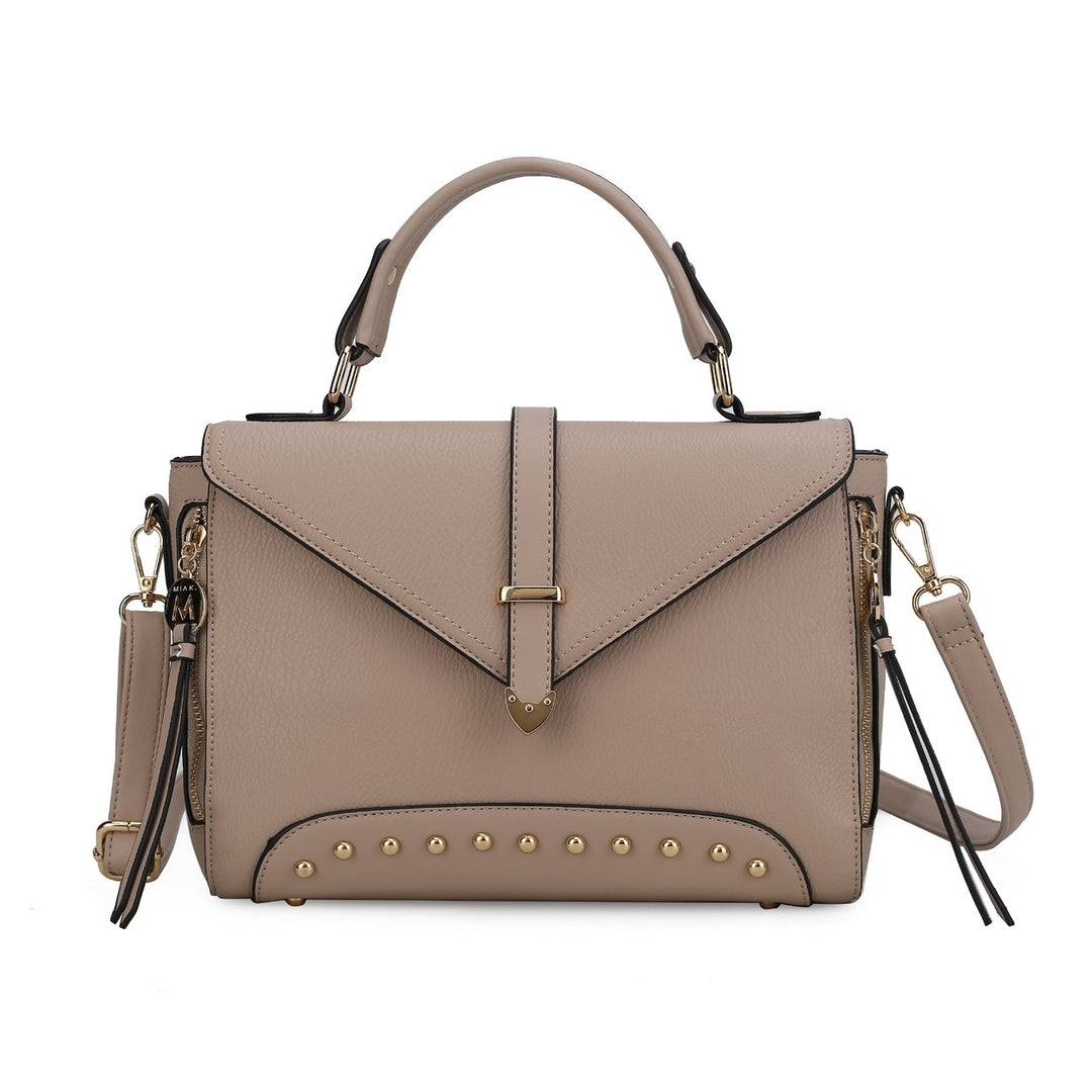 MKFCollection Angela Shoulder Bag - Vegan Leather Designer Handbag Image 1