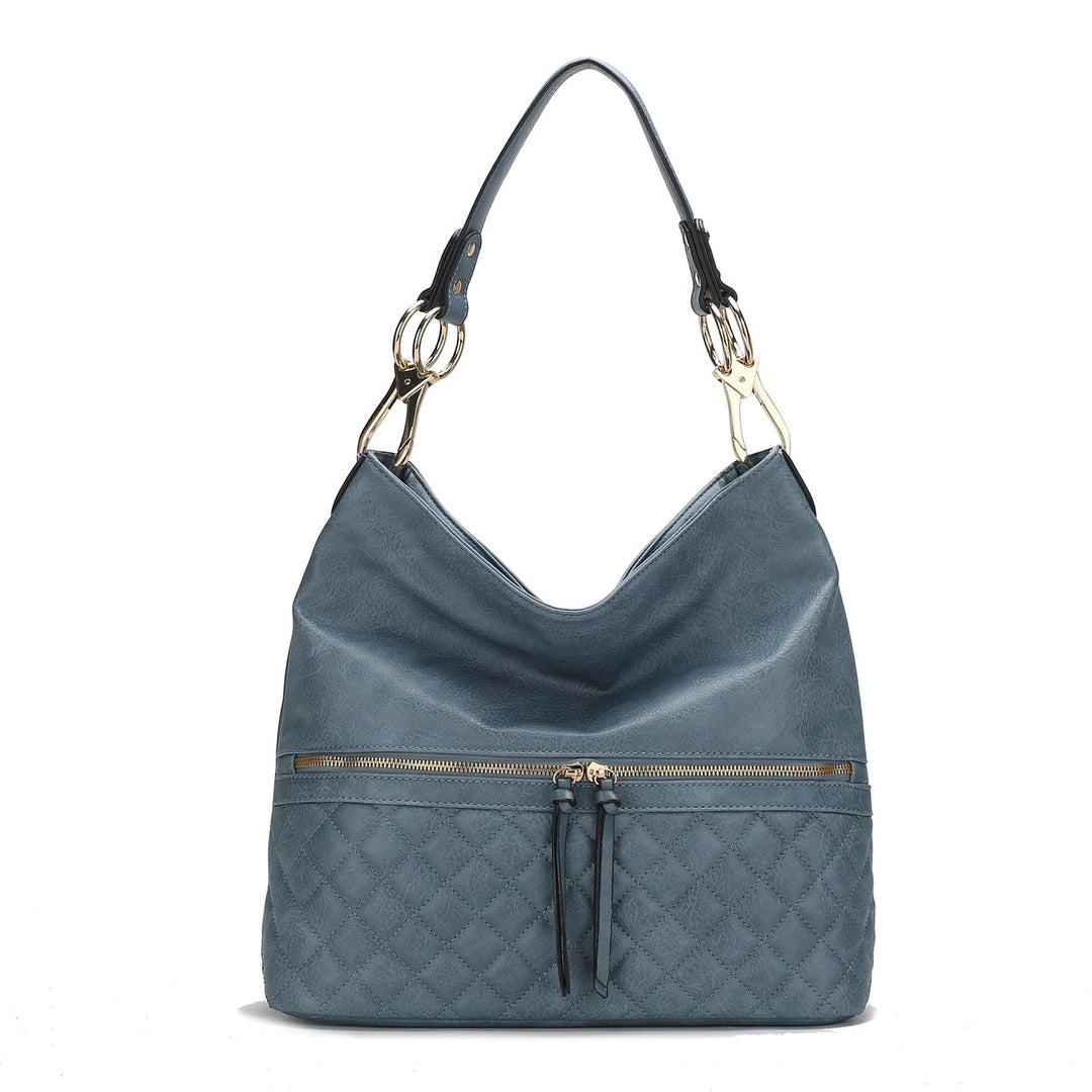 MKFCollection Dalila Shoulder Bag - Vegan Leather Designer Handbag Image 8