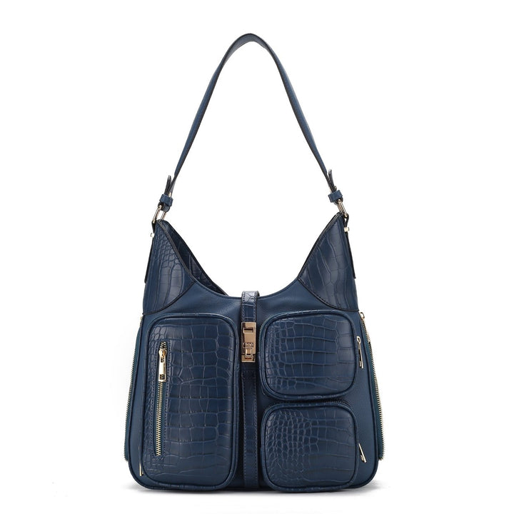 MKFCollection Daphne Shoulder Bag - Vegan Leather Designer Handbag Image 7