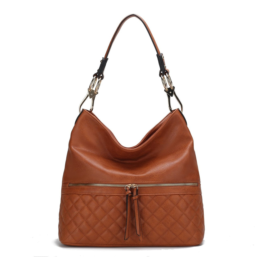 MKFCollection Dalila Shoulder Bag - Vegan Leather Designer Handbag Image 10