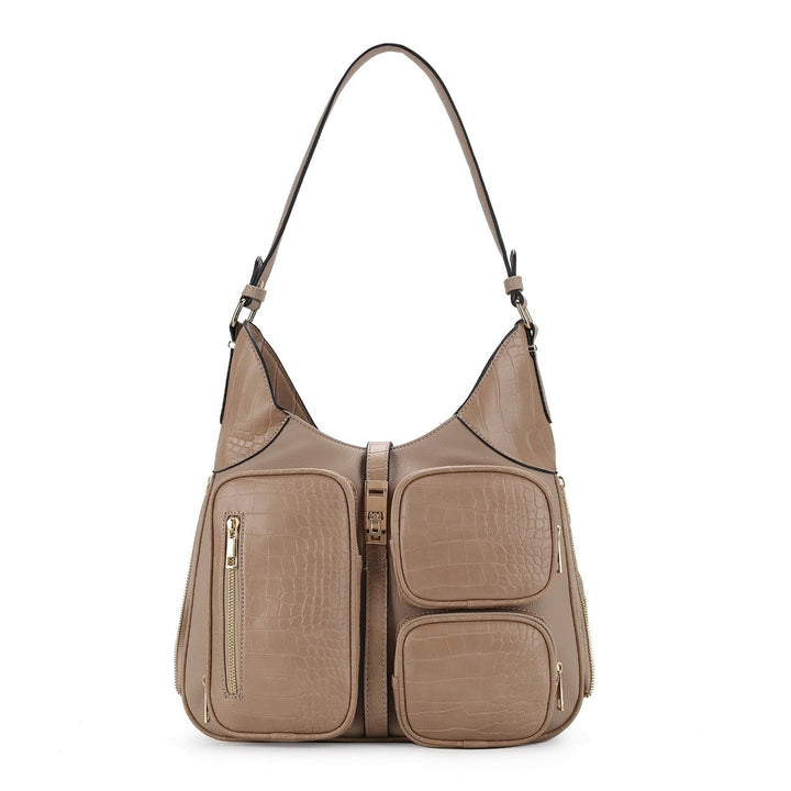 MKFCollection Daphne Shoulder Bag - Vegan Leather Designer Handbag Image 10