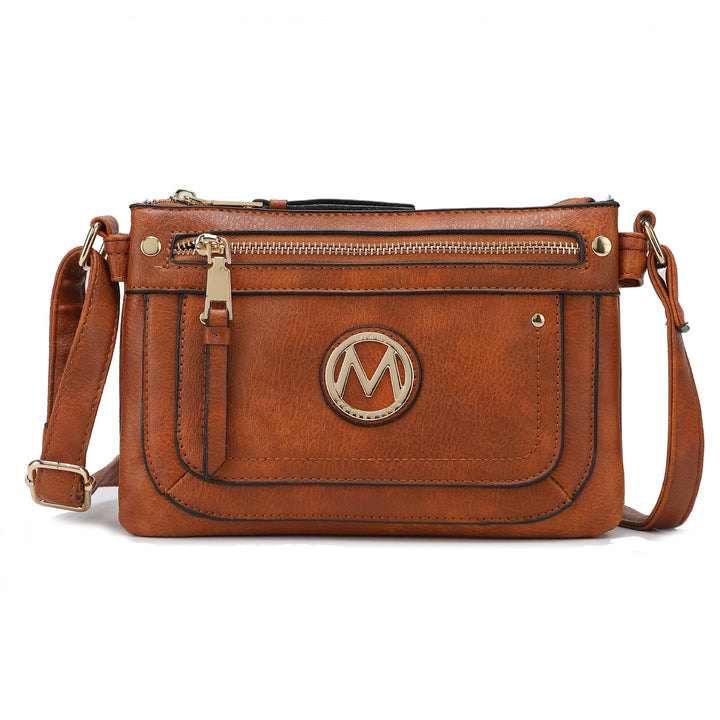 MKFCollection Elaina Crossbody Bag - Vegan Leather Designer Handbag Image 10