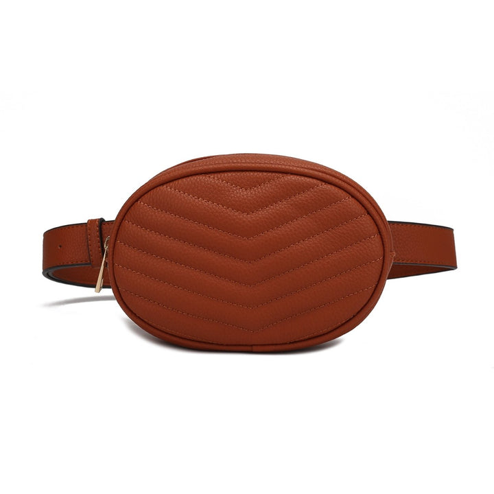 MKFCollection Fatima Belt Bag - Vegan Leather Designer Handbag Image 7