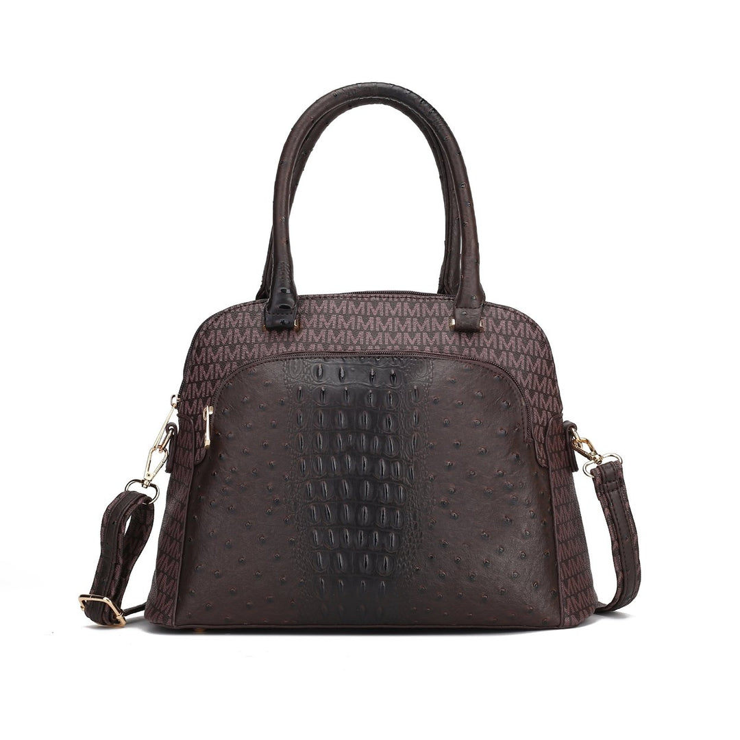 MKFCollection Fiona Signature Tote bag - Vegan Leather Designer Handbag Image 1