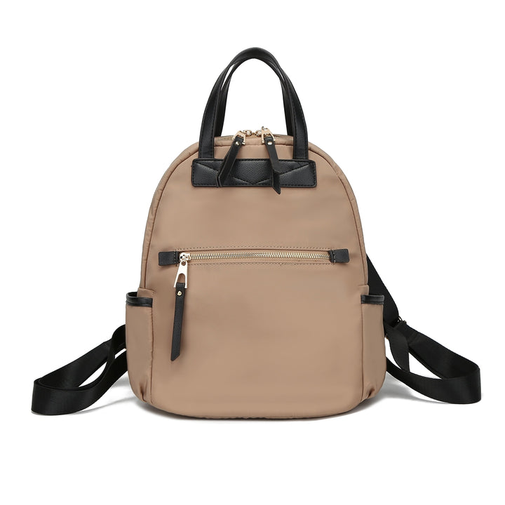 MKFCollection Greer Backpack - Vegan Leather Designer Handbag Image 8