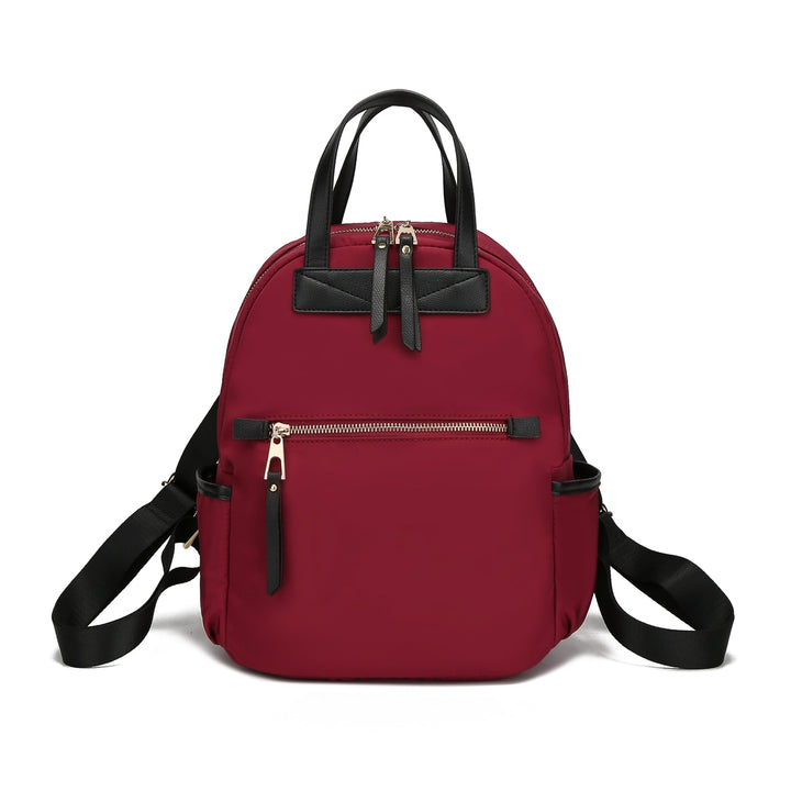 MKFCollection Greer Backpack - Vegan Leather Designer Handbag Image 10