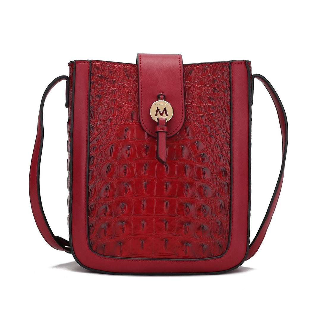 MKFCollection Molly Crossbody Bag - Vegan Leather Designer Handbag Image 9