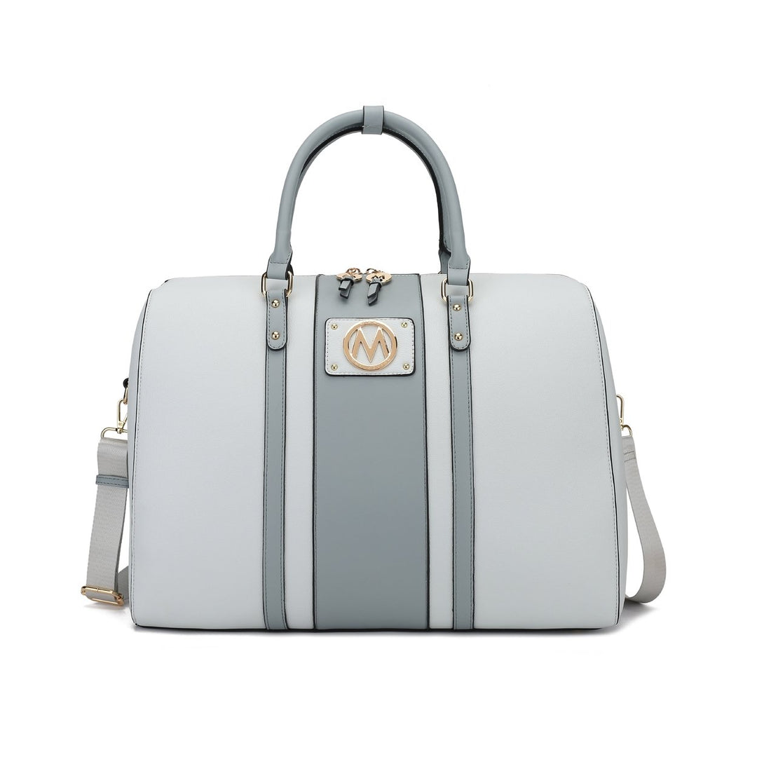 MKFCollection Melissa Weekender Bag - Vegan Leather Designer Handbag Image 1