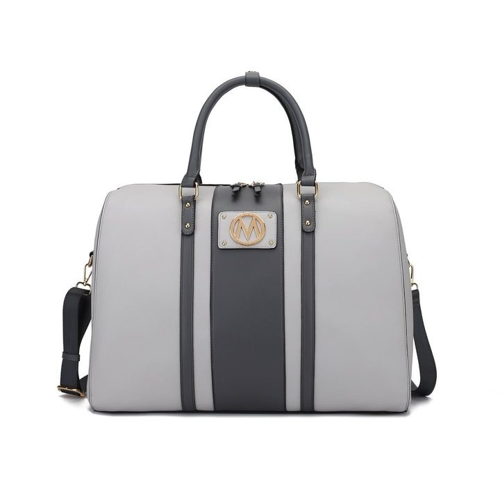 MKFCollection Melissa Weekender Bag - Vegan Leather Designer Handbag Image 8