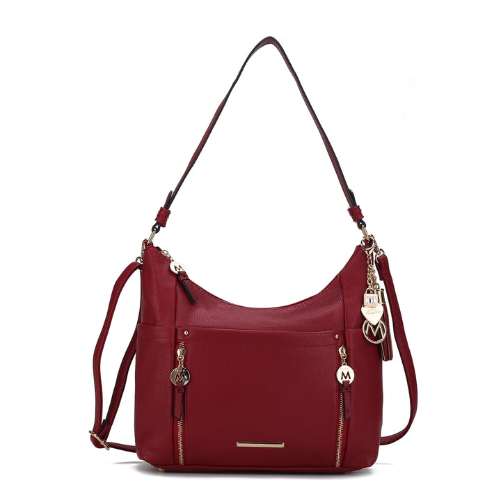 MKFCollection Ruby Shoulder Bag - Vegan Leather Designer Handbag Image 12