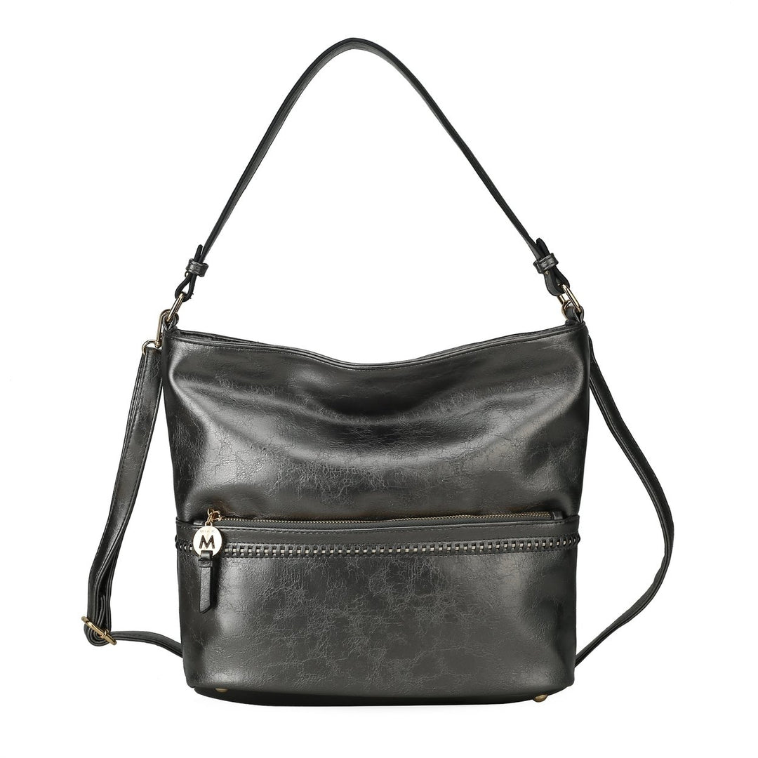 MKFCollection Sierra Shoulder Bag - Vegan Leather Designer Handbag Image 1