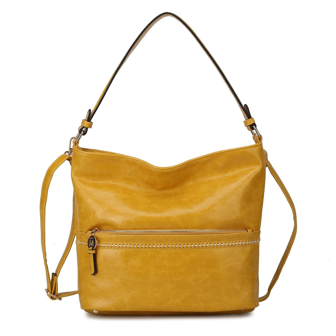 MKFCollection Sierra Shoulder Bag - Vegan Leather Designer Handbag Image 1