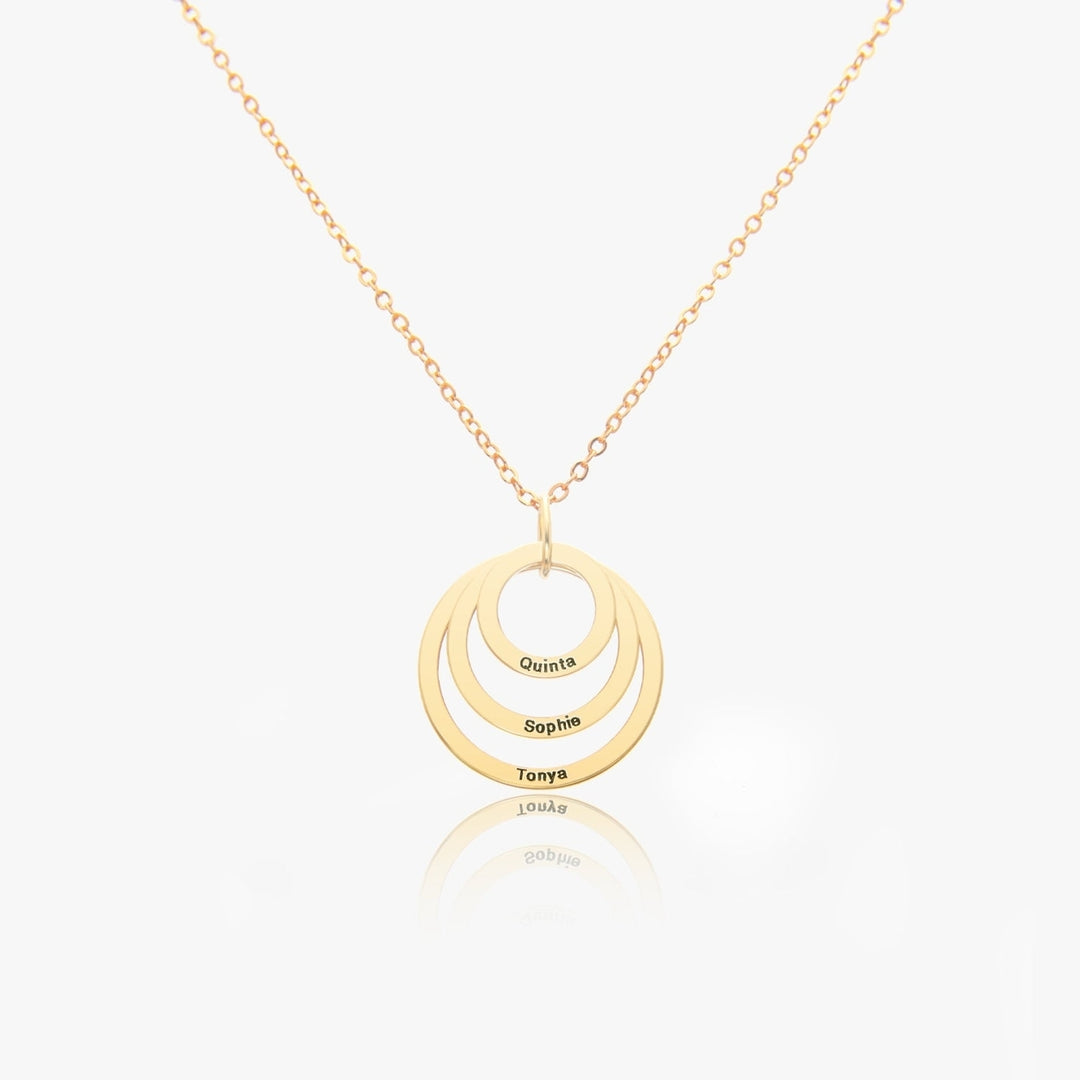 Custom Interlocking Circle Necklace Image 1