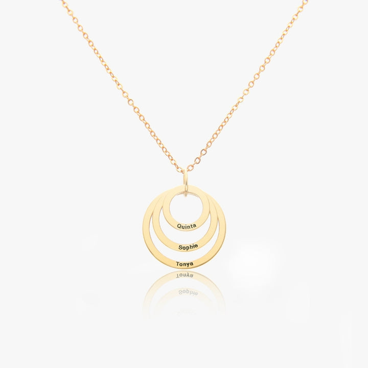 Custom Interlocking Circle Necklace Image 1