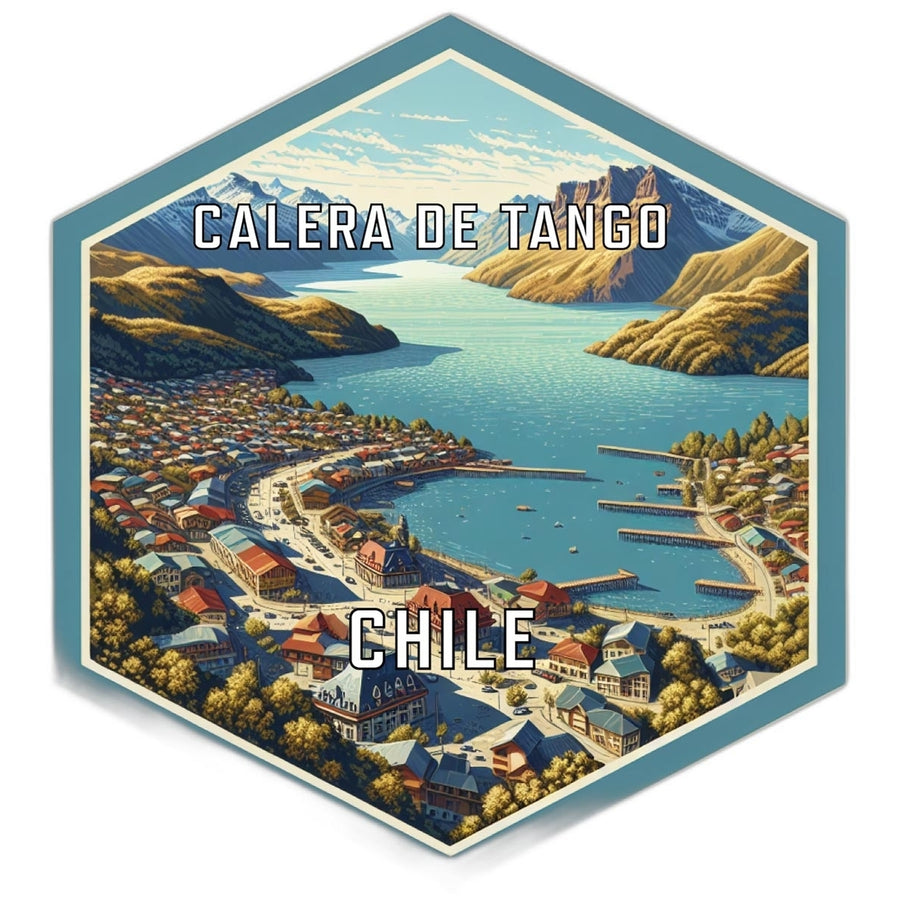 Calera De Tango Chile Souvenir Travel Destination Die Cut Hexagon Fridge Magnet Image 1