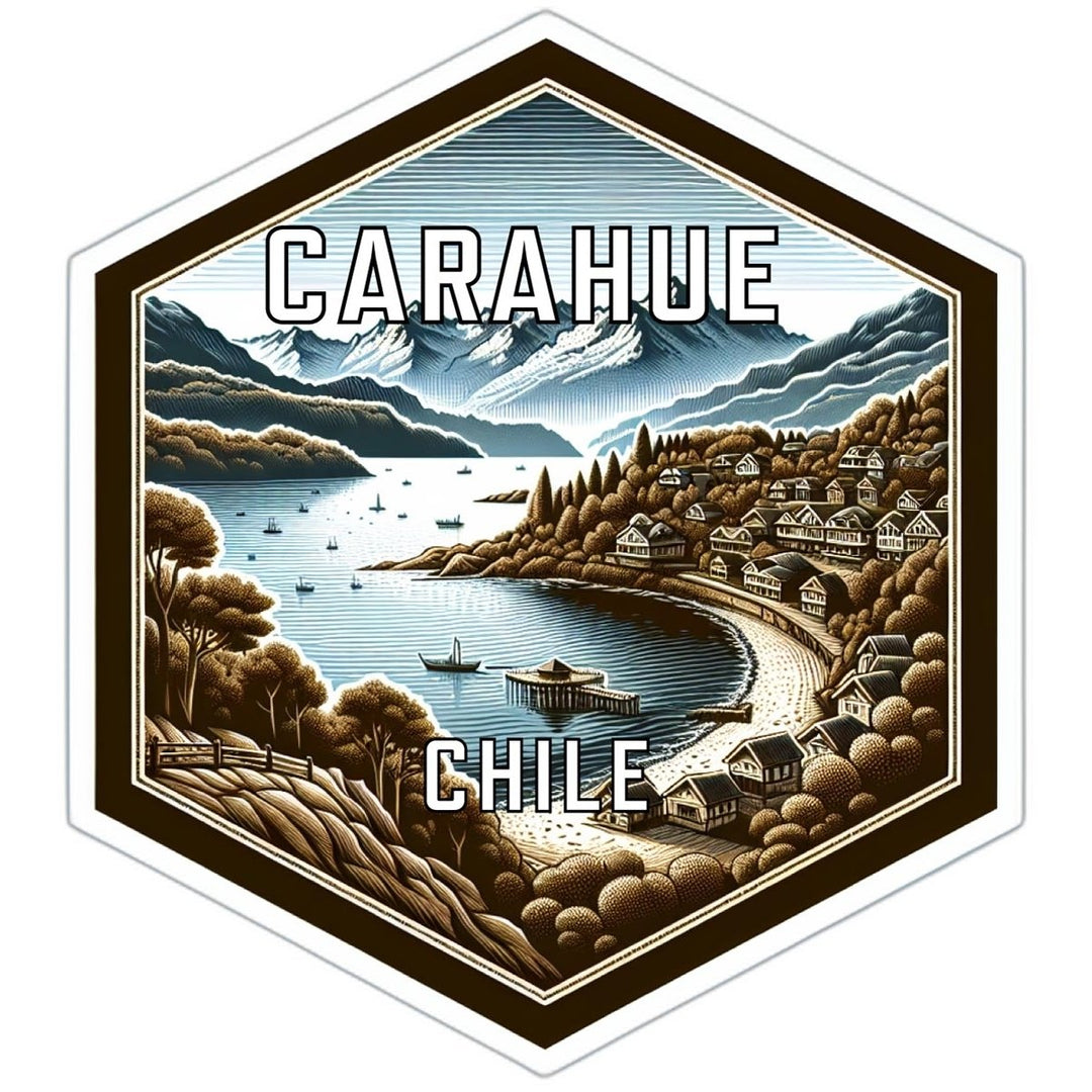 Carahue Chile Souvenir Travel Destination Die Cut Hexagon Fridge Magnet Image 1