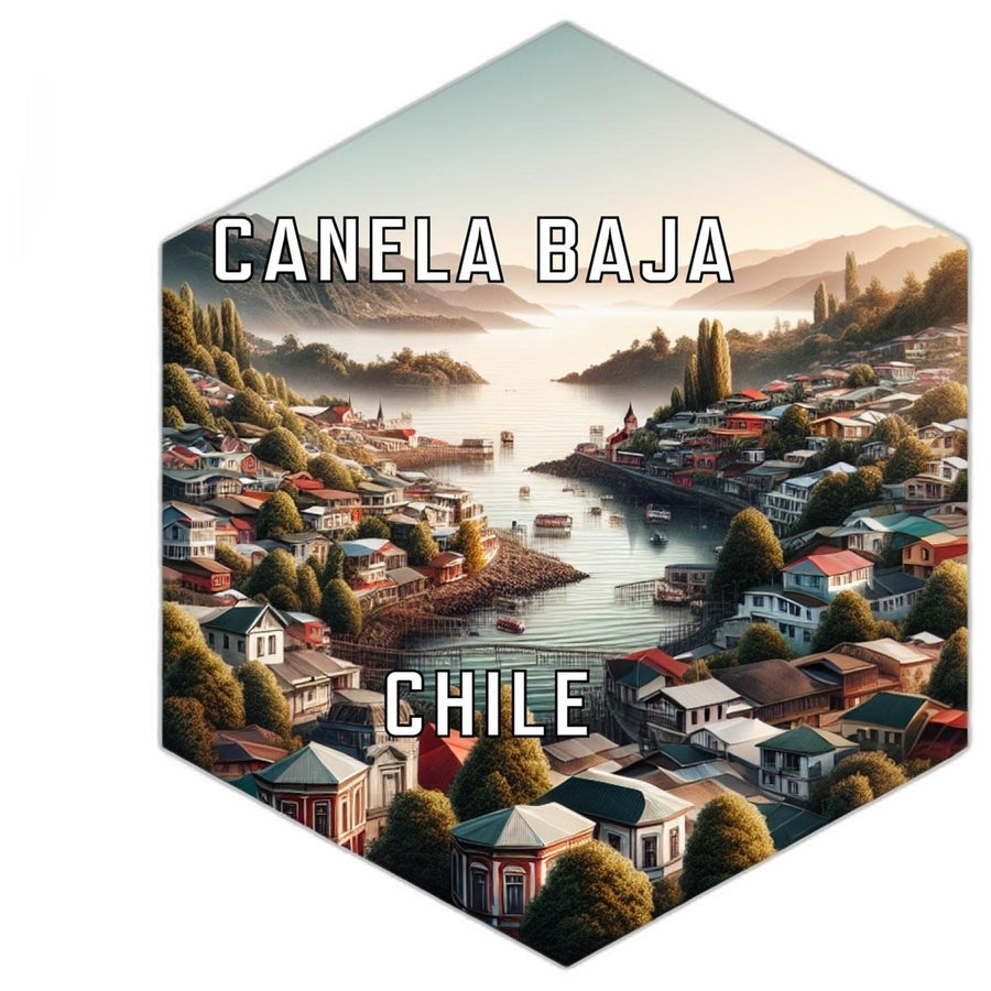 Canela Baja Chile Souvenir Travel Destination Die Cut Hexagon Fridge Magnet Image 1