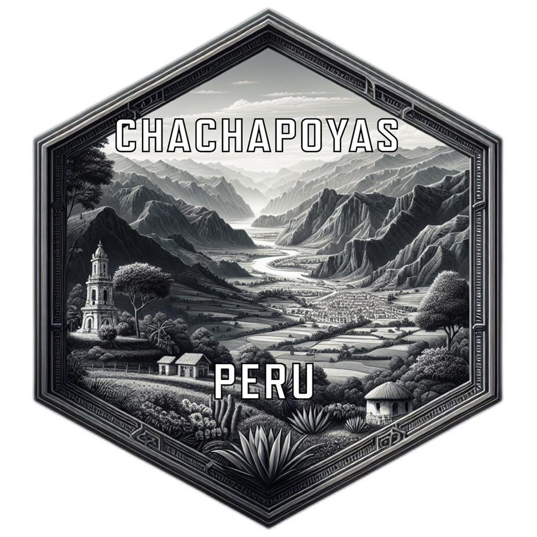 Chachapoyas Peru Souvenir Travel Destination Die Cut Hexagon Fridge Magnet Image 1