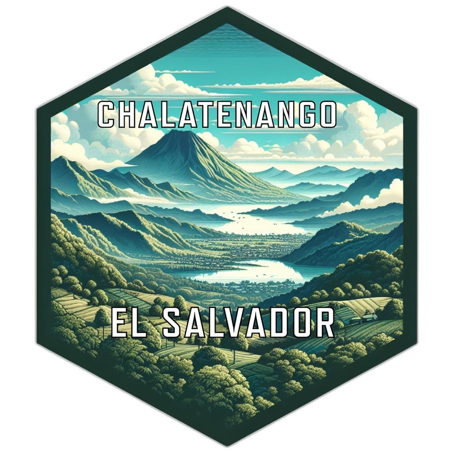 Chalatenango El Salvador Souvenir Travel Destination Die Cut Hexagon Fridge Magnet Image 1