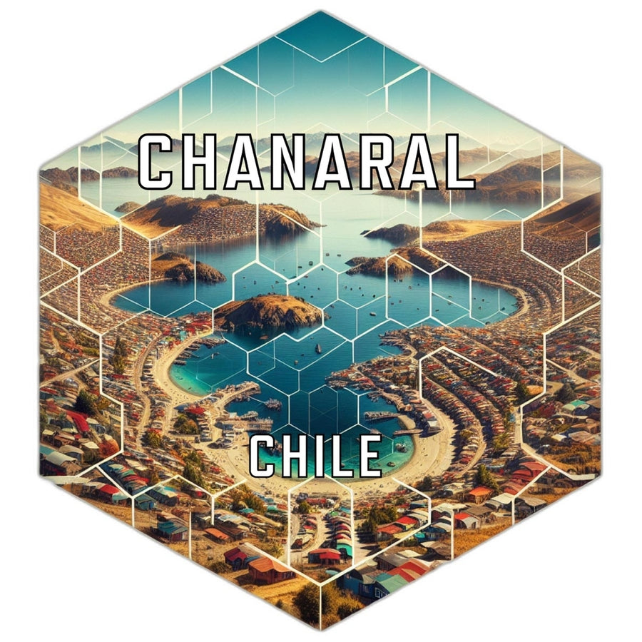 Chanaral Chile Souvenir Travel Destination Die Cut Hexagon Fridge Magnet Image 1