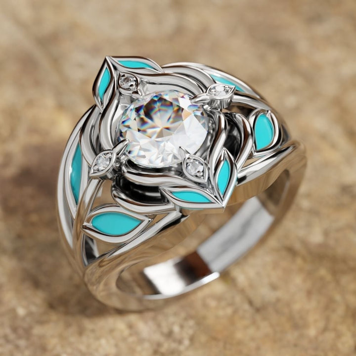 Blue Rose Ring Image 2