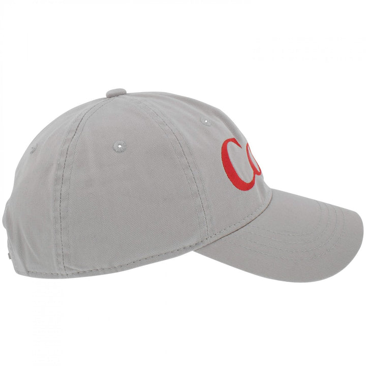 Diet Coke Embroidered Logo Grey Adjustable Hat Image 3