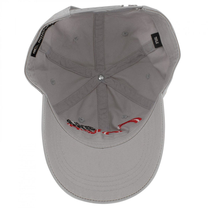 Diet Coke Embroidered Logo Grey Adjustable Hat Image 4