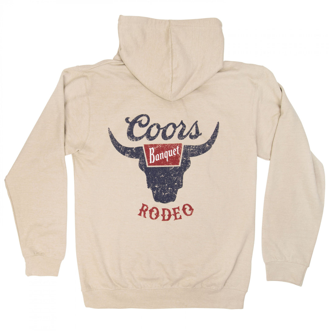 Coors Banquet Rodeo Logo Sand Pull-Over Hoodie Image 3