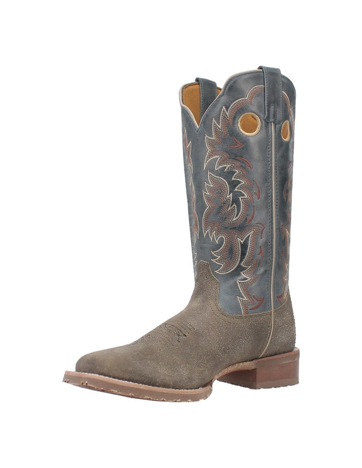 Laredo Western Boots Mens Peete Square Toe Pull Holes Gray 7730 Image 1