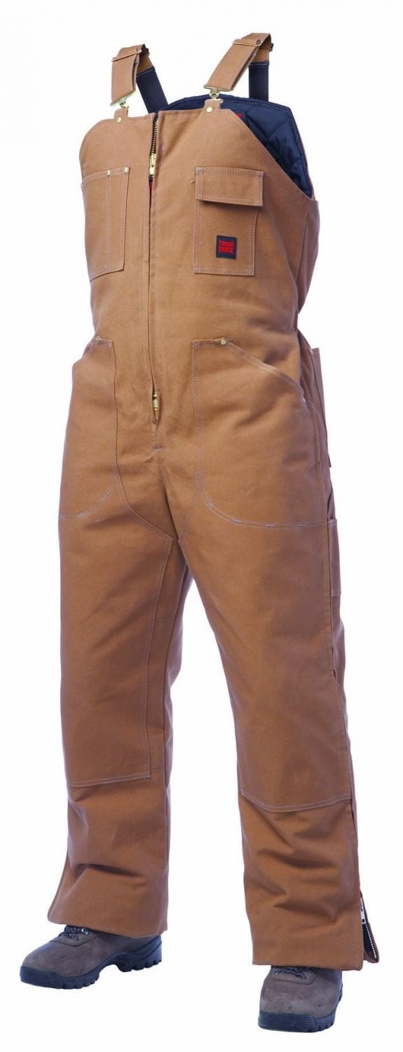 Tough Duck Mens Insulated Overall Bib BROWN Image 3