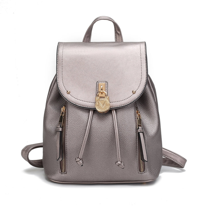 MKFCollection Xandria Backpack - Vegan Leather Designer Handbag Image 10