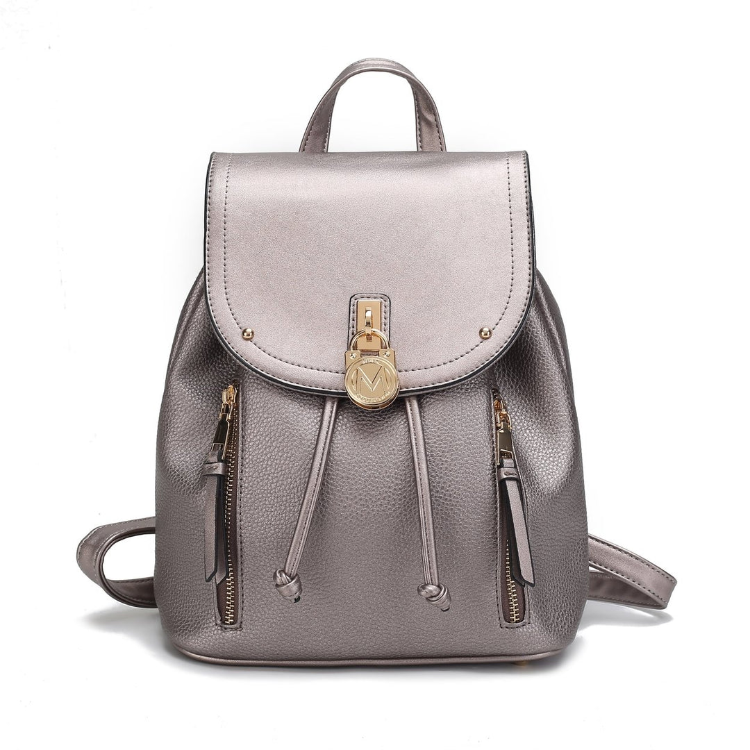 MKFCollection Xandria Backpack - Vegan Leather Designer Handbag Image 1