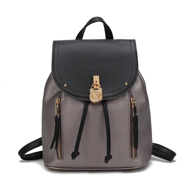 MKFCollection Xandria Backpack - Vegan Leather Designer Handbag Image 11