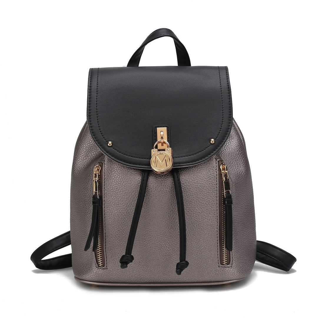 MKFCollection Xandria Backpack - Vegan Leather Designer Handbag Image 1