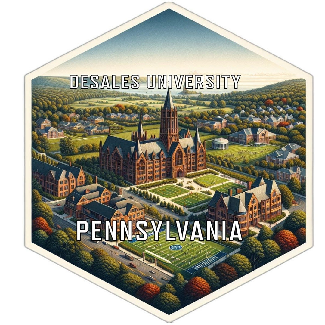 Desales University Pennsylvania Souvenir Travel Destination Die Cut Hexagon Fridge Magnet Image 1