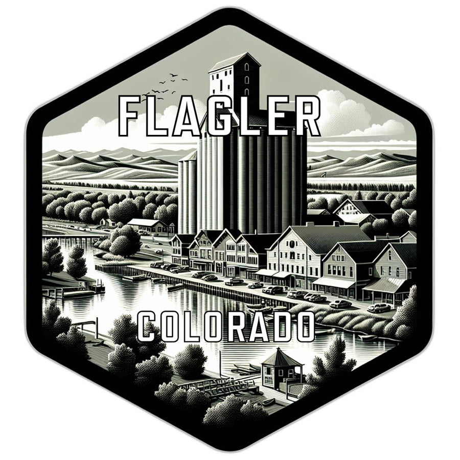 Flagler Colorado Souvenir Travel Destination Die Cut Hexagon Fridge Magnet Image 1