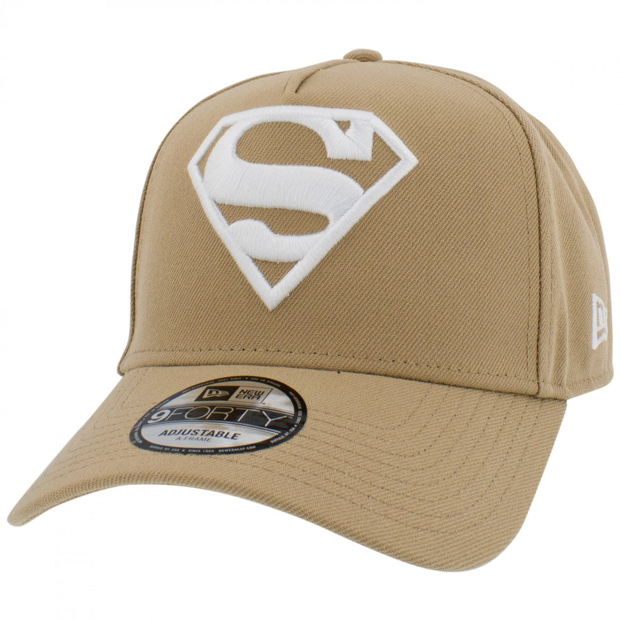 Superman Khaki Era A-Frame 9Forty Adjustable Hat Image 1