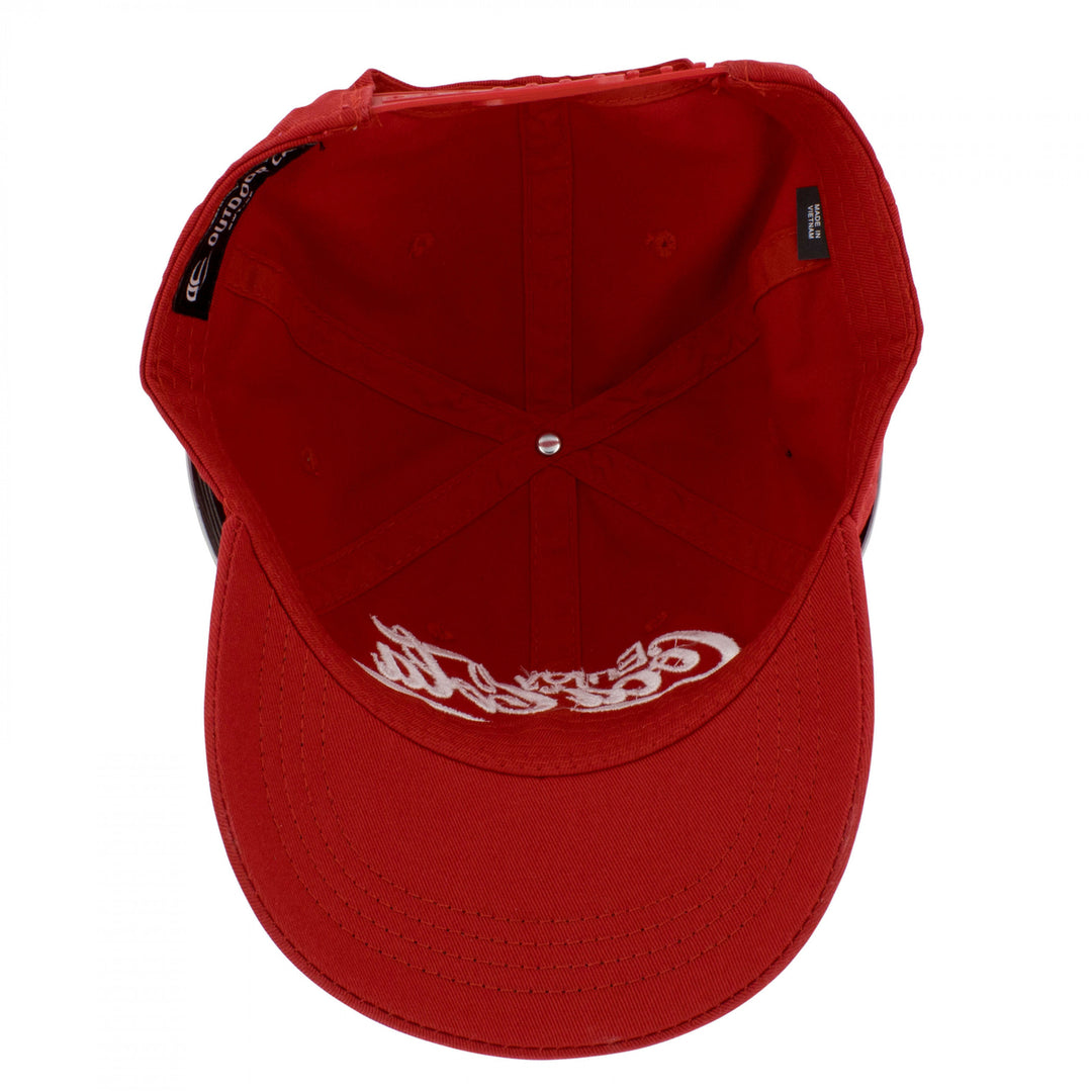 Coca-Cola Embroidered Logo Red Adjustable Hat Image 2