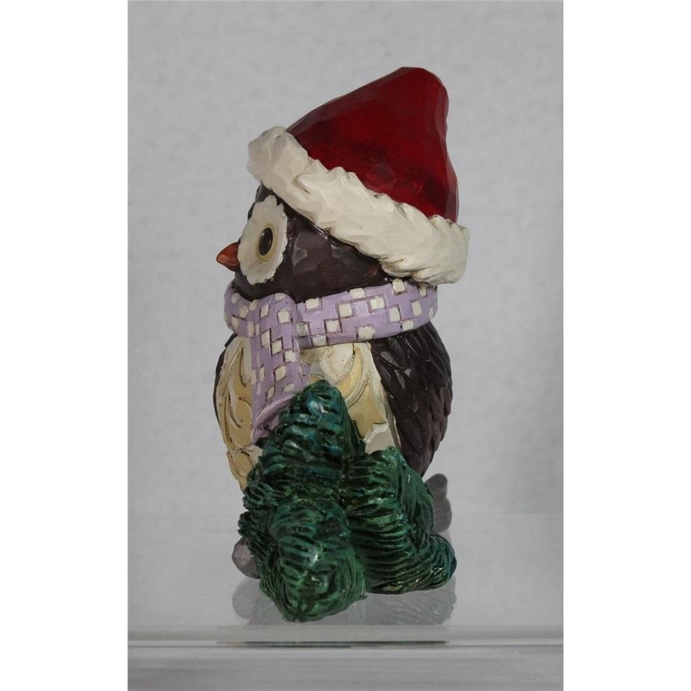 Jim Shore Owl Wearing Santa Hat Mini - 2024 Figurine - in Box - 6015462 Image 2