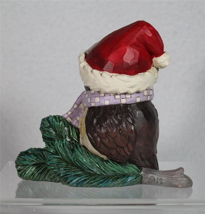 Jim Shore Owl Wearing Santa Hat Mini - 2024 Figurine - in Box - 6015462 Image 3