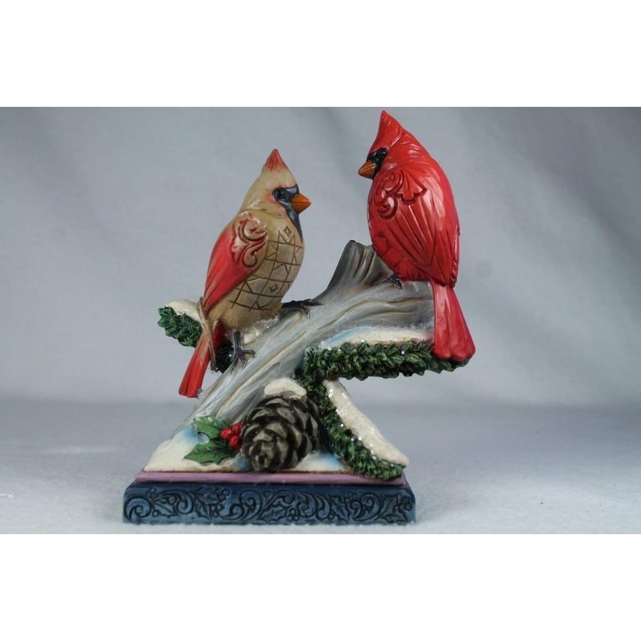 Jim Shore Peace Love And Harmony 2024 Cardinals On Branch 6013132 In Box Image 1